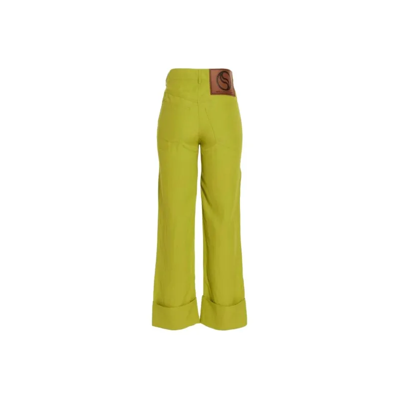 Stella McCartney High waisted Straight leg Trousers-1