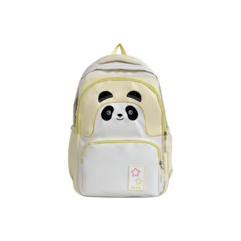 WICKBUEN Nylon Backpack Regular Unisex Black/Yellow/Blue/Pink