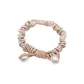 Pearl High-Rebound Small Scrunchy Hair Tie 1 Pack (Beige)