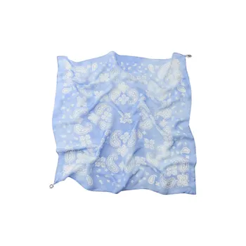ZARA Modal Silk Scarves Women's Blue