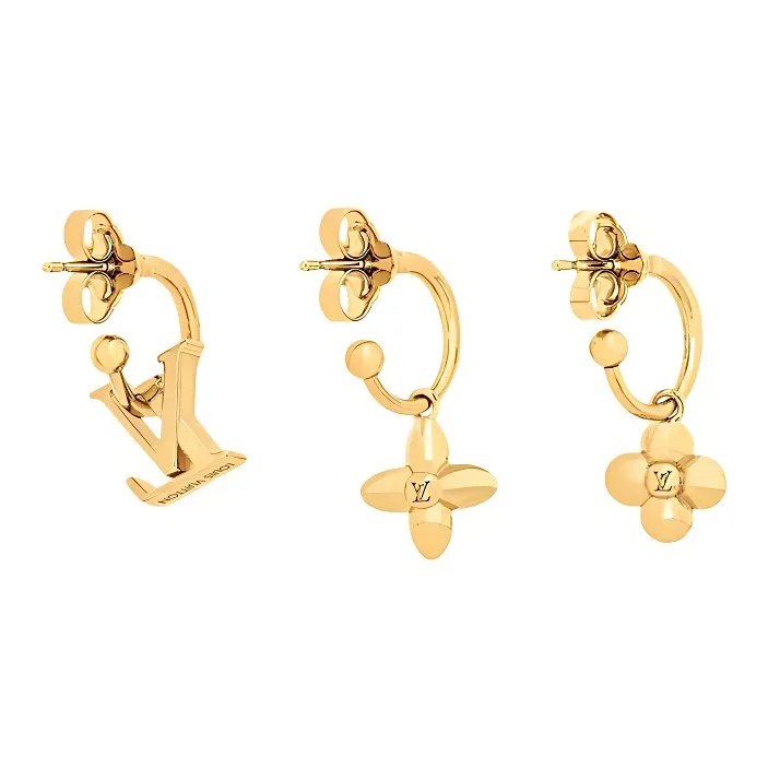 LOUIS VUITTON Lv Floragram Earrings-1