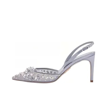 RENE CAOVILLA Cinderella Slim Heel High Heels 7cm Women's Blue