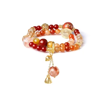 Topgirl Natural Agate Bracelets Women's