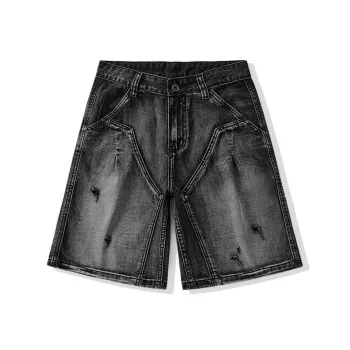SNOW FLYING Denim Shorts Unisex