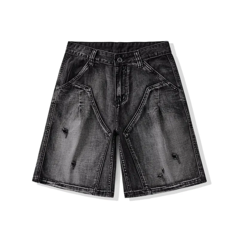 SNOW FLYING Denim Shorts Unisex-0