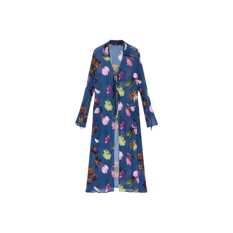 Desigual Jackets Women's Blue With Print-0