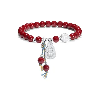 PUTUOSHANWENCHUANG Cinnabar Bracelets Unisex