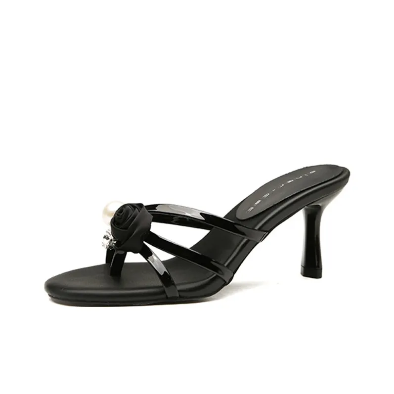 TATAYA Rubber Sole Crystal Abrasion Resistant Slide Slippers Women's-0