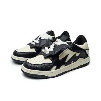 MOMGOG Low Top Skateboard Shoes Unisex Black