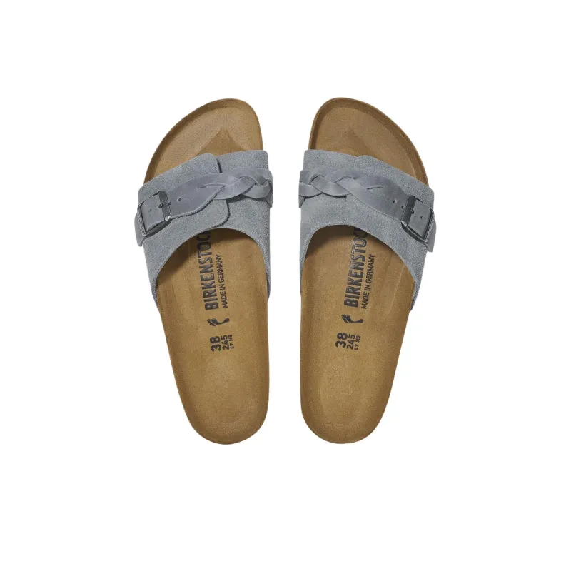 Birkenstock Oita Braided EVA Abrasion Resistant Slide Slippers Women's Gray-3