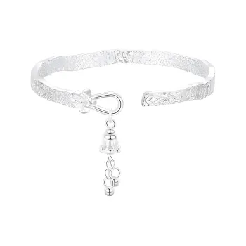 Bear Silversmith 999 Fine Silver Sterling Silver Bangle Women's