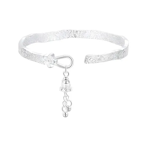 Bear Silversmith 999 Fine Silver Sterling Silver Bangle Women's