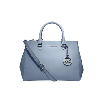 MICHAEL KORS MK Sutton Cow Leather Shoulder Bag Crossbody Bag Handbag Medium Size Women's Blue
