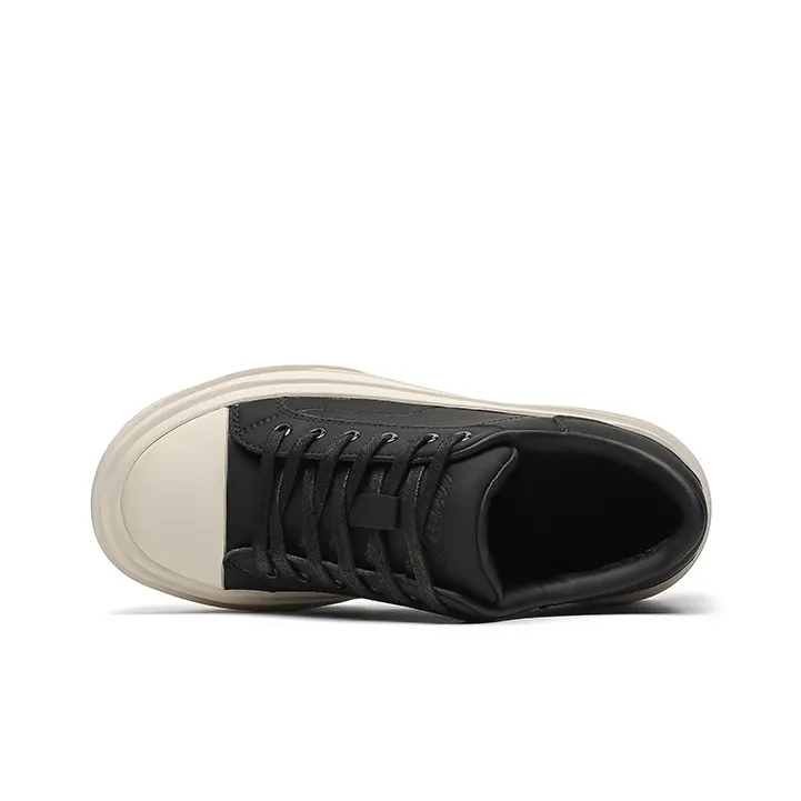 MOMGOG Low Top Skateboard Shoes Men's Black-2