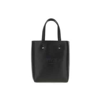 Jimmy Choo Cow Leather Handbag Trumpets Unisex Black