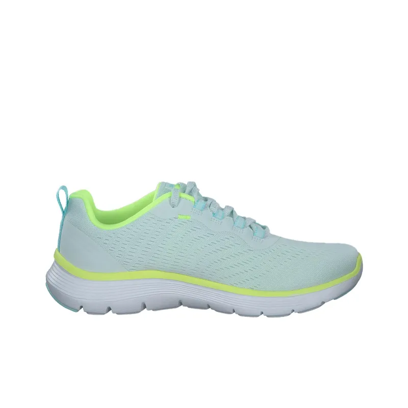 Skechers Flex Appeal 5.0 Anti Slip Wear Resistant Low Top Casual Running Shoes Women's Light Blue Green-1