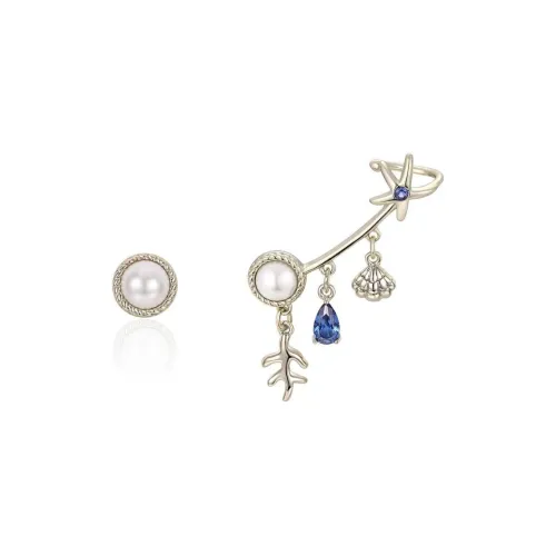 BLINK DAY Zircon Stud Earrings Women's