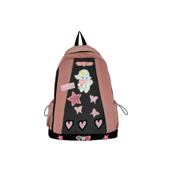 H YXIANG Nylon Backpack Large Size Women's Pink