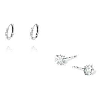KUMET Sterling Silver Earrings Women's