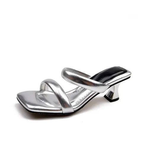 AJPAP Rubber Sole Cut Out Slip Resistant Odor Resistant Abrasion Resistant Slide Slippers Women's