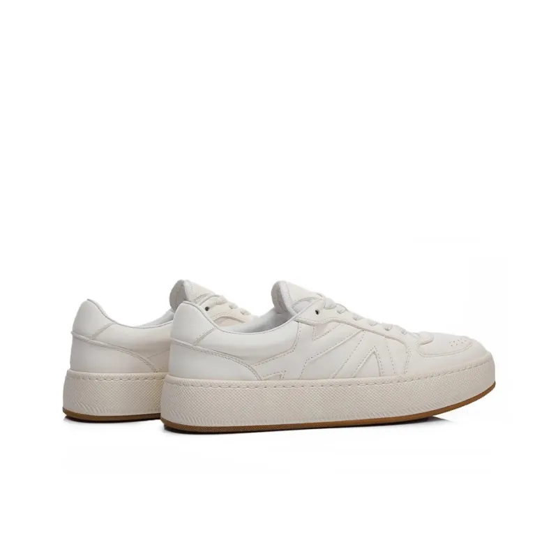 Bansley Low Top Skateboard Shoes Men's White-3