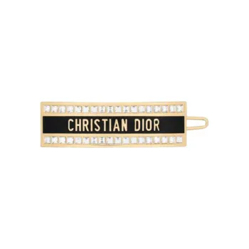 DIOR Metal Hair Clips Women's Gold
