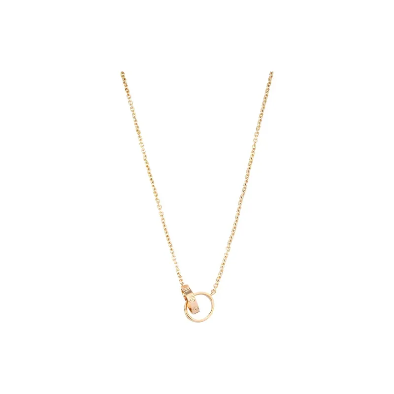 CARTIER Necklace Necklaces Women's Rose Gold-0