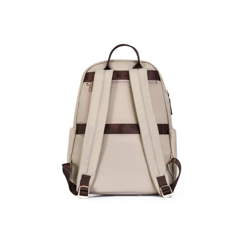 OIWAS Fabric Backpack Women's Latte Apricot/Elegant Black-3