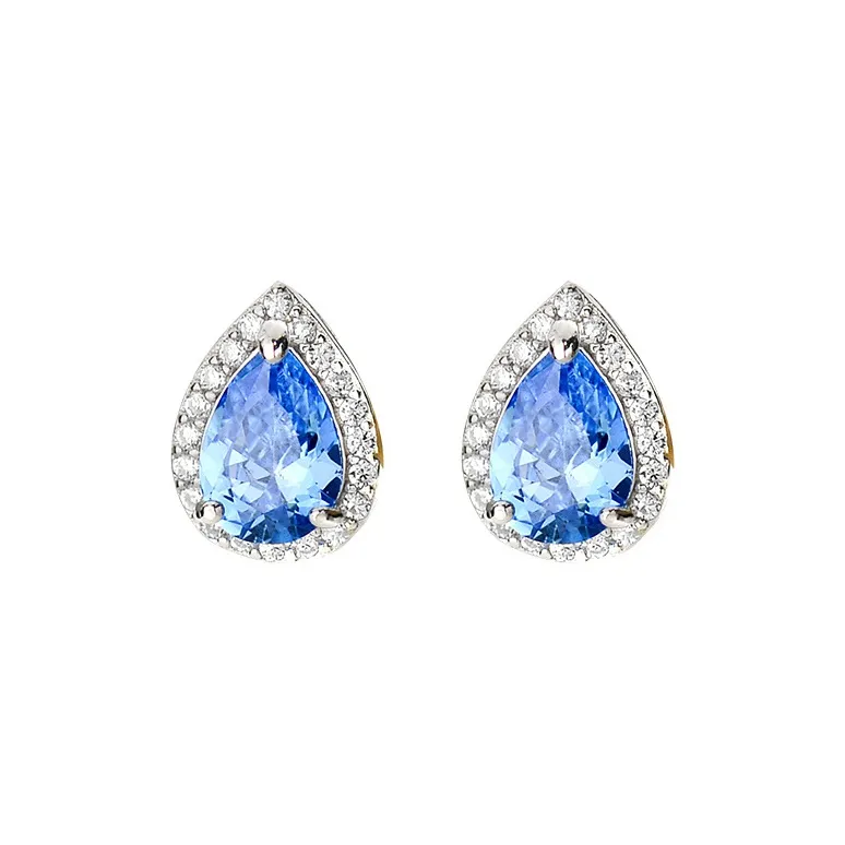 Happy Tide S999 Fine Silver Stud Earrings Women's-0