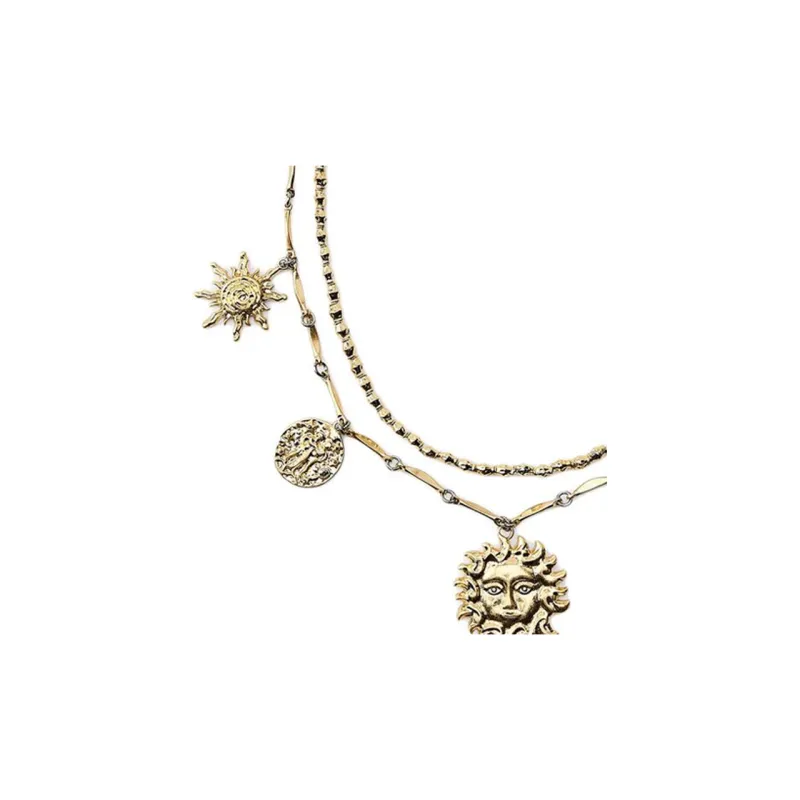 ZARA Metal Necklaces Women's Gold-2