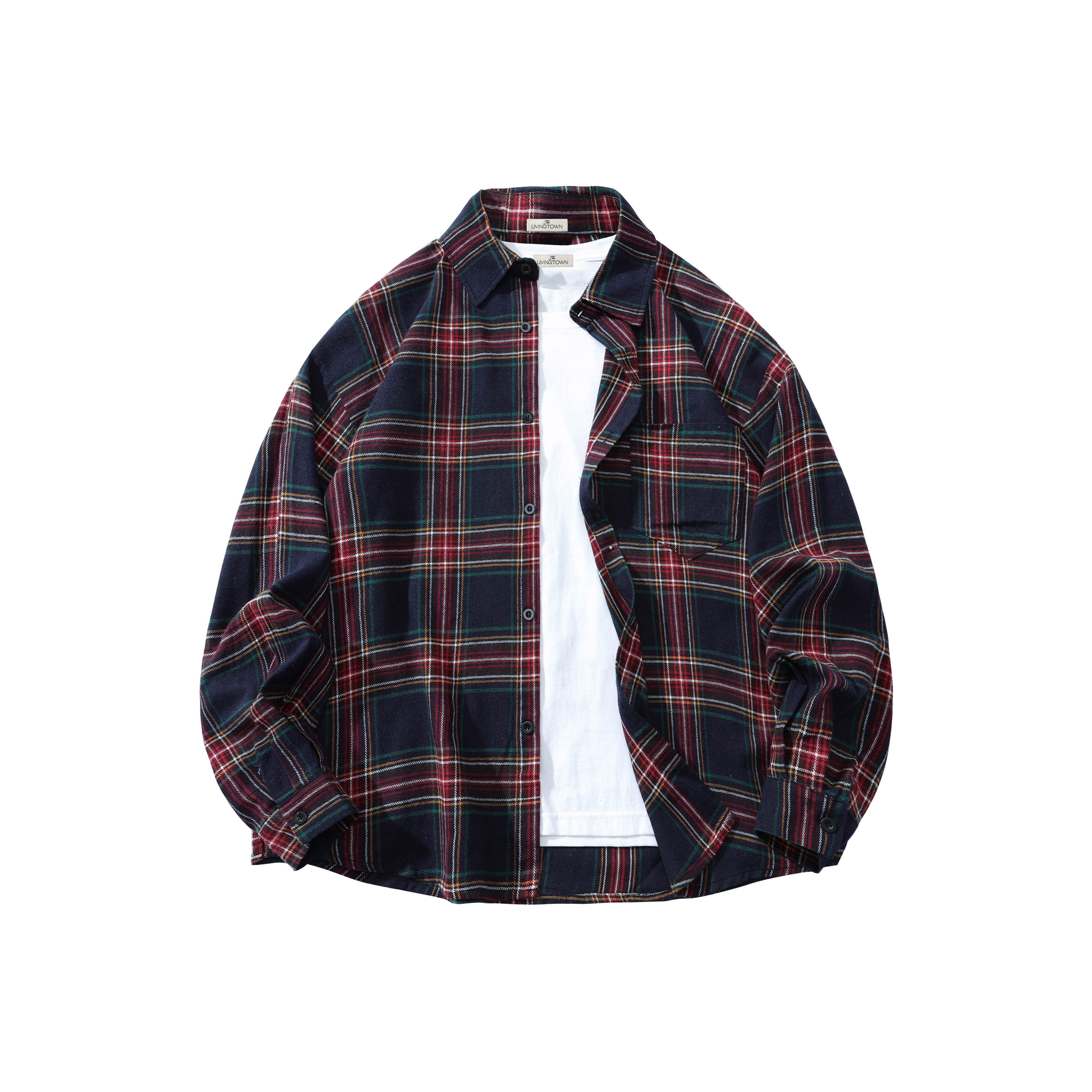 SEAN TOWN★大人気♪LINEN OVERFIT SHIRTS_6色 Box fit short sleeved linen shirt - Yarndyed - Light feather