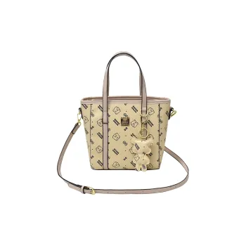 TOUTSEUL YOLO PU Basket Bag, Shoulder Bag, Handbag Women's Ecru Brown Pink Black