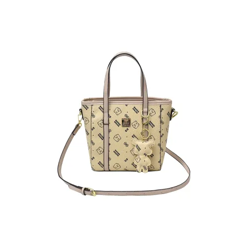 TOUTSEUL YOLO PU Basket Bag, Shoulder Bag, Handbag Women's Ecru Brown Pink Black