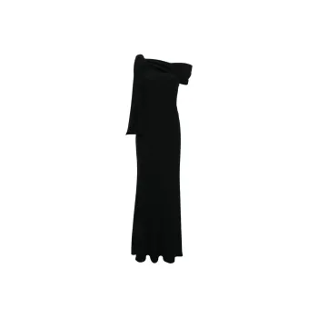 Alexander McQueen Draped Off shoulder Gown