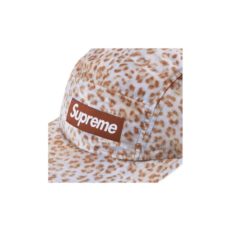 Supreme Leopard Velvet Camp Cap-2