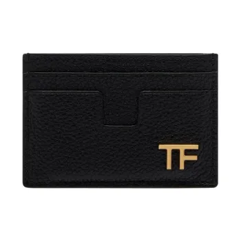 TOM FORD Logo plaque Leather Cardholder