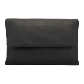 ST. AGNI Lambskin Clutch Women's Black
