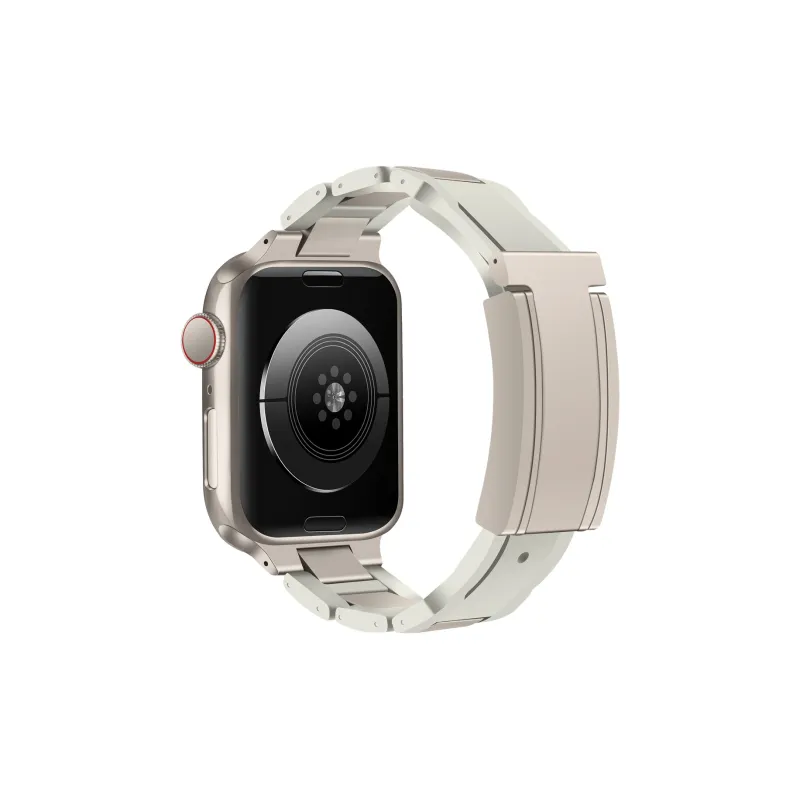 Sopi Apple Compatibility Watch Band Rubber, Stainless Steel Material-30