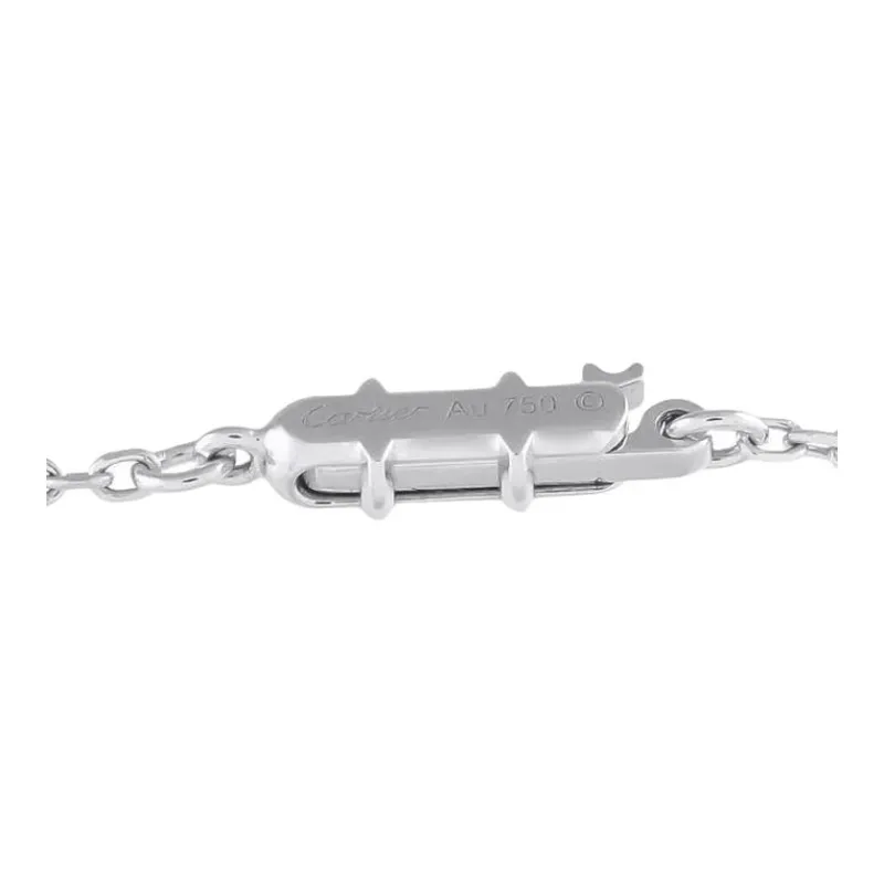 Cartier Long Station 18K White Gold Diamond Necklace-1