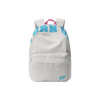 TURN UP Polyester Backpack Regular Unisex Gray