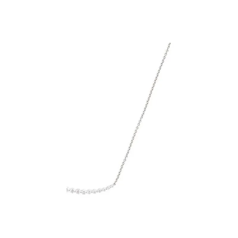Anita Ko 18kt White Gold Graduated Diamond Necklace-2