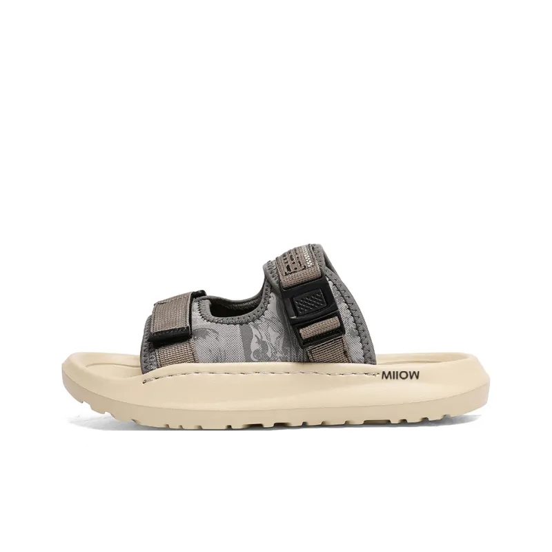 MIIOW Rubber Sole Slip Resistant Abrasion Resistant Slide Slippers Men's-4
