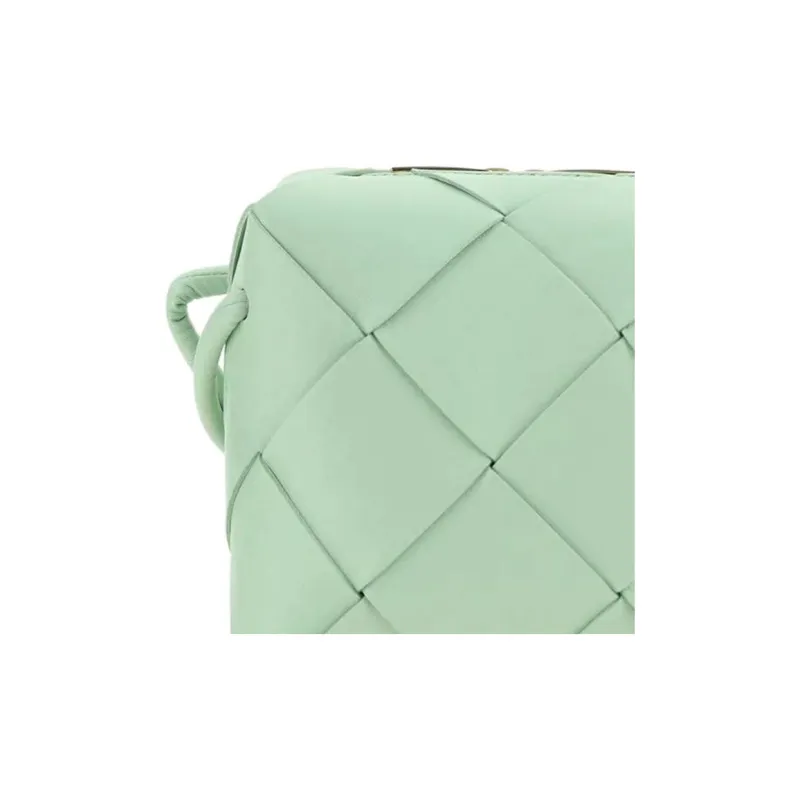 Bottega Veneta CASSETTE Sheepskin Shoulder Bag Mini Women's Mint Green-2