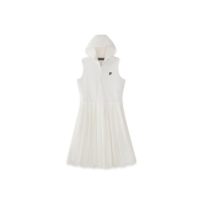FILA FUSION LIFE Sleeveless Dress Women's Milk Mist White WT-0