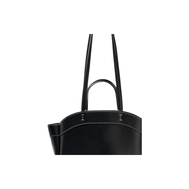 ZARA PU Tote Bag, Shopping Bag, Shoulder Bag, Handbag Women's Black-4