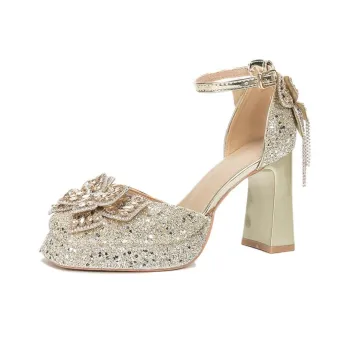Than Than Me Chunky Heel High Heels Women's