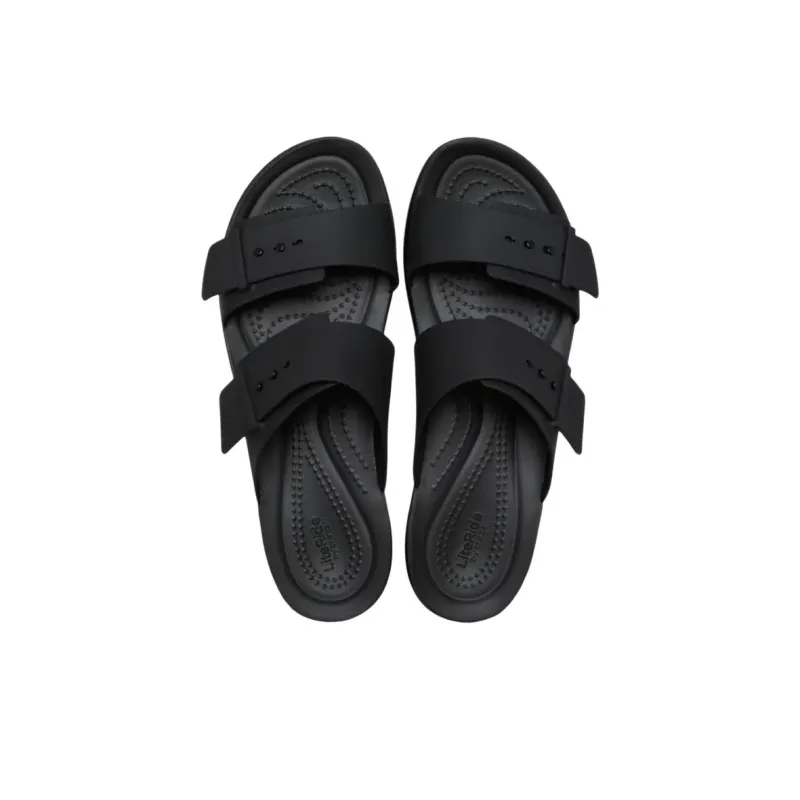 Crocs Brooklyn Abrasion Resistant Slide Slippers Unisex Black-3