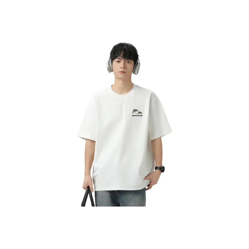 WOOD SOON Heavyweight Trendy Casual Men's Clothing Cooling T Shirts Unisex-9