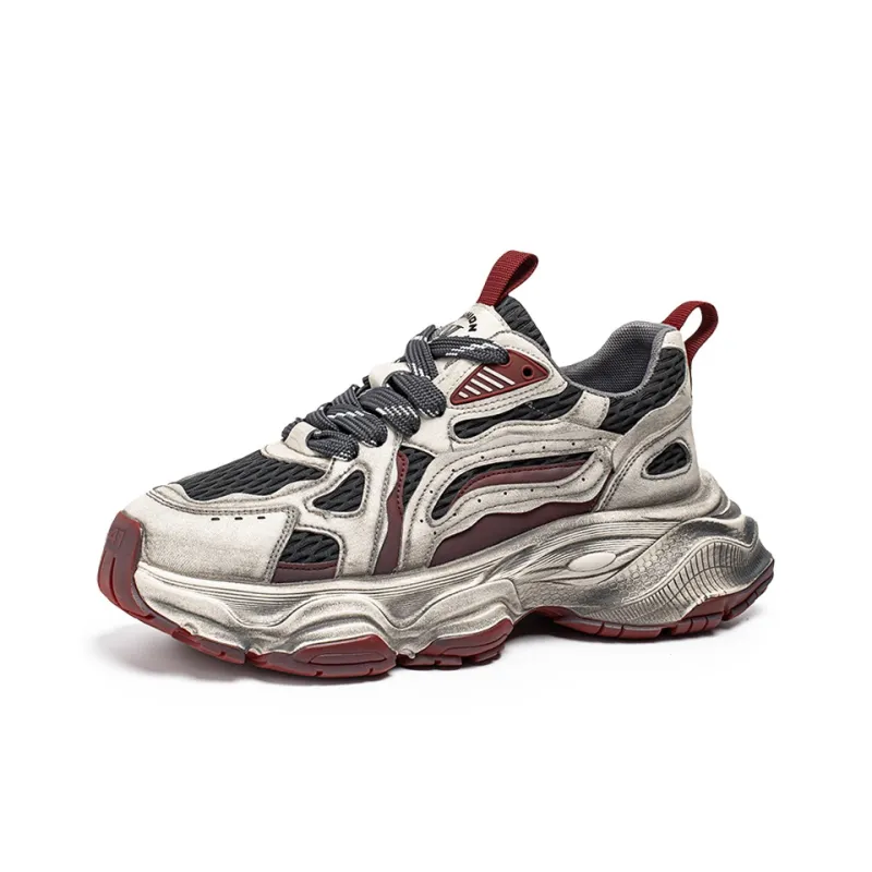 HACKBUTEER Low Top Chunky Sneakers Men's Box Included-2