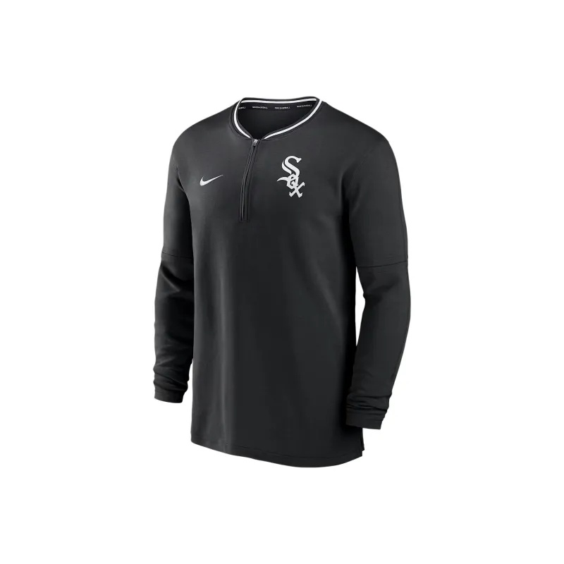 Nike Chicago White Sox Authentic Collection Men's Nike Dri FIT Mlb 1/2 Zip Long Sleeve Top-0